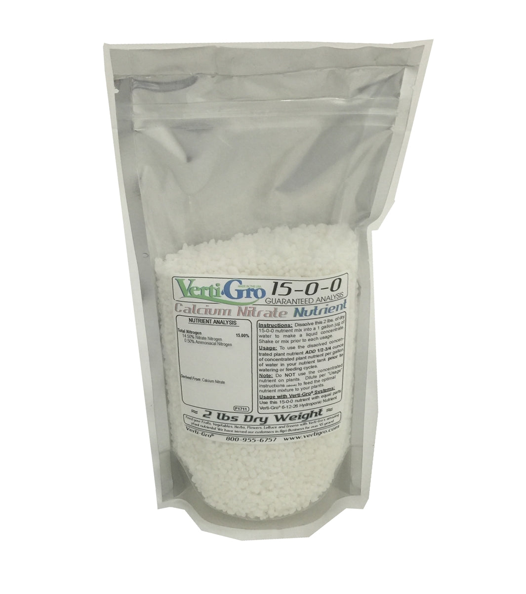 15-0-0 Calcium Nitrate 2lb bag