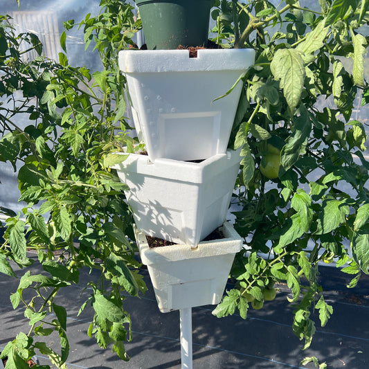 Verti-Gro single vertical tomato tower hand-water, all supplies included